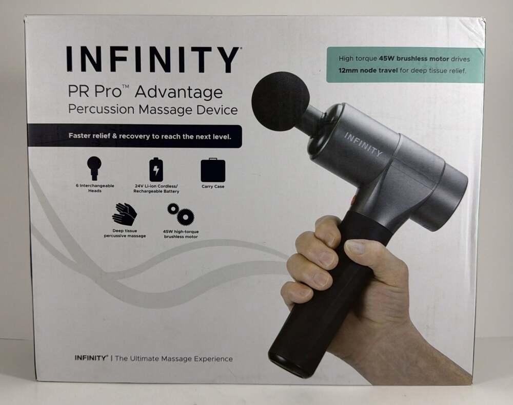 Infinity PR Pro Advantage Percussion Massage Device Black (11MGO811) - Tested